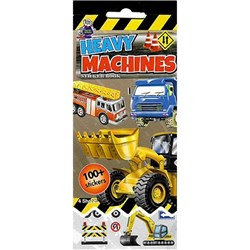 Tim The Toyman Heavy Machines Sticker Book 100+ Stickers/ 4 Sheets - Theodist
